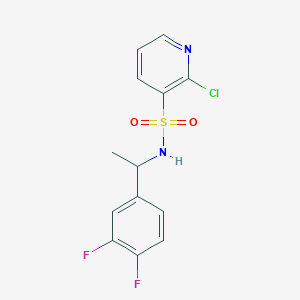 2-chloro-N-[1-(3,4-difluorophenyl)ethyl]pyridine-3-sulfonamide