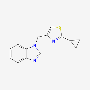 4-(Benzimidazol-1-ylmethyl)-2-cyclopropyl-1,3-thiazole