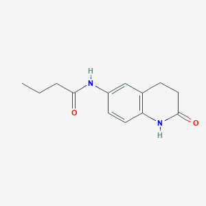molecular formula C13H16N2O2 B2646715 N-(2-oxo-1,2,3,4-tetrahydroquinolin-6-yl)butyramide CAS No. 922054-50-0