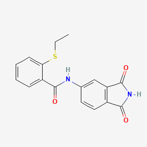 N-(1,3-dioxoisoindol-5-yl)-2-ethylsulfanylbenzamide