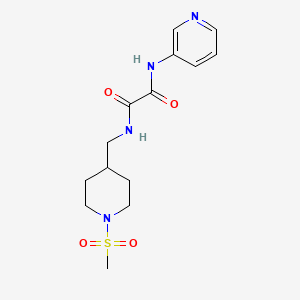 N1-((1-(methylsulfonyl)piperidin-4-yl)methyl)-N2-(pyridin-3-yl)oxalamide