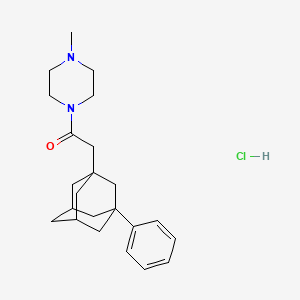 1-(4-Methylpiperazin-1-yl)-2-(3-phenyladamantan-1-yl)ethan-1-one hydrochloride