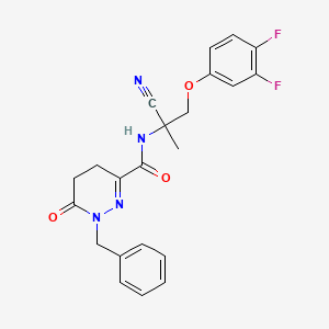 1-benzyl-N-[1-cyano-2-(3,4-difluorophenoxy)-1-methylethyl]-6-oxo-1,4,5,6-tetrahydropyridazine-3-carboxamide