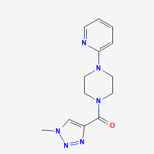 molecular formula C13H16N6O B2646759 (1-甲基-1H-1,2,3-三唑-4-基)(4-(吡啶-2-基)哌嗪-1-基)甲酮 CAS No. 1207009-01-5