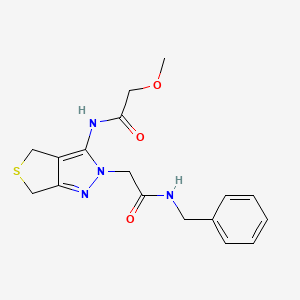 N-benzyl-2-(3-(2-methoxyacetamido)-4,6-dihydro-2H-thieno[3,4-c]pyrazol-2-yl)acetamide