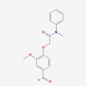 2-(4-formyl-2-methoxyphenoxy)-N-methyl-N-phenylacetamide