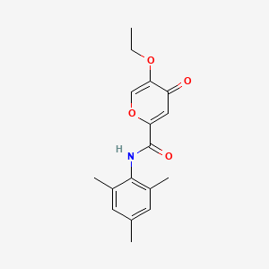5-ethoxy-N-mesityl-4-oxo-4H-pyran-2-carboxamide