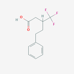 5-Phenyl-3-(trifluoromethyl)pentanoic acid