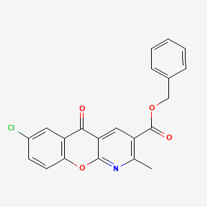 benzyl 7-chloro-2-methyl-5-oxo-5H-chromeno[2,3-b]pyridine-3-carboxylate