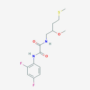 N'-(2,4-Difluorophenyl)-N-(2-methoxy-4-methylsulfanylbutyl)oxamide