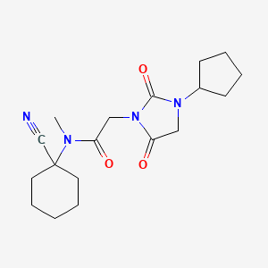 N-(1-cyanocyclohexyl)-2-(3-cyclopentyl-2,5-dioxoimidazolidin-1-yl)-N-methylacetamide