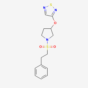 3-((1-(Phenethylsulfonyl)pyrrolidin-3-yl)oxy)-1,2,5-thiadiazole
