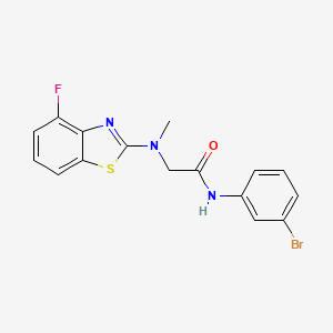 N-(3-bromophenyl)-2-((4-fluorobenzo[d]thiazol-2-yl)(methyl)amino)acetamide