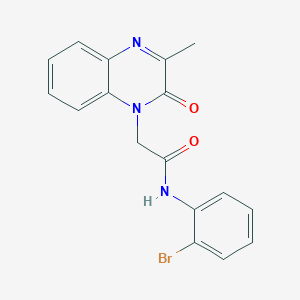 N-(2-bromophenyl)-2-(3-methyl-2-oxoquinoxalin-1(2H)-yl)acetamide