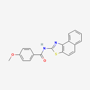 molecular formula C19H14N2O2S B2646830 N-benzo[e][1,3]benzothiazol-2-yl-4-methoxybenzamide CAS No. 313365-79-6