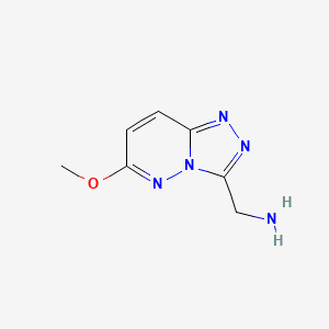 {6-Methoxy-[1,2,4]triazolo[4,3-b]pyridazin-3-yl}methanamine