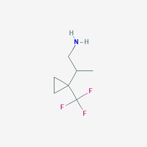 2-[1-(Trifluoromethyl)cyclopropyl]propan-1-amine