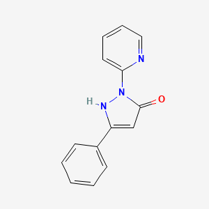 molecular formula C14H11N3O B2646842 3-苯基-1-吡啶-2-基-1H-吡唑-5-醇 CAS No. 140397-82-6