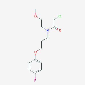 2-Chloro-N-[3-(4-fluorophenoxy)propyl]-N-(2-methoxyethyl)acetamide