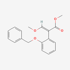 molecular formula C18H18O4 B2646849 Methyl 2-(2-(benzyloxy)phenyl)-3-methoxyacrylate CAS No. 103497-78-5; 106789-12-2; 3195-37-7