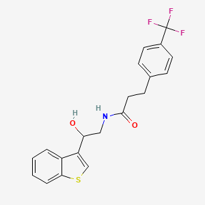 N-(2-(benzo[b]thiophen-3-yl)-2-hydroxyethyl)-3-(4-(trifluoromethyl)phenyl)propanamide