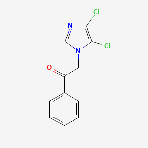 molecular formula C11H8Cl2N2O B2646875 2-(4,5-dichloro-1H-imidazol-1-yl)-1-phenylethanone CAS No. 197176-27-5