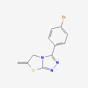molecular formula C11H8BrN3S B2646891 3-(4-溴苯基)-6-亚甲基-5,6-二氢噻唑并[2,3-c][1,2,4]三唑 CAS No. 852453-58-8