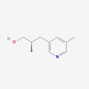 molecular formula C10H15NO B2646895 (2S)-2-Methyl-3-(5-methylpyridin-3-yl)propan-1-ol CAS No. 2248201-32-1