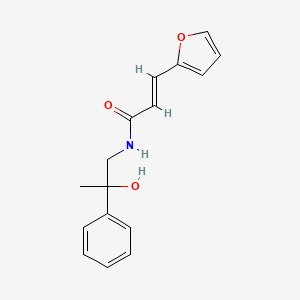 molecular formula C16H17NO3 B2646900 (E)-3-(呋喃-2-基)-N-(2-羟基-2-苯基丙基)丙烯酰胺 CAS No. 1351663-95-0