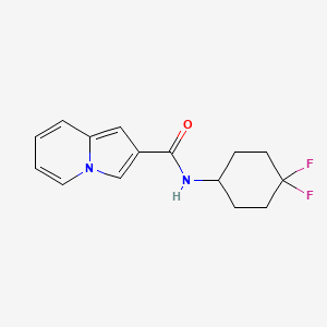 N-(4,4-difluorocyclohexyl)indolizine-2-carboxamide