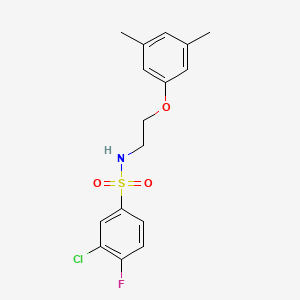3-chloro-N-(2-(3,5-dimethylphenoxy)ethyl)-4-fluorobenzenesulfonamide