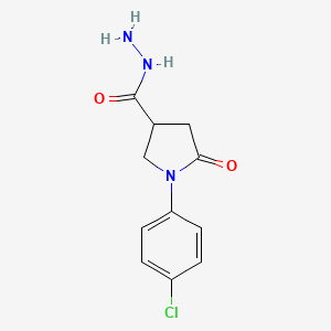 1-(4-Chlorophenyl)-5-oxopyrrolidine-3-carbohydrazide