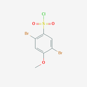 molecular formula C7H5Br2ClO3S B2646914 2,5-Dibromo-4-methoxybenzenesulfonyl chloride CAS No. 897026-79-8