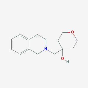 molecular formula C15H21NO2 B2646934 4-((3,4-dihydroisoquinolin-2(1H)-yl)methyl)tetrahydro-2H-pyran-4-ol CAS No. 2107933-33-3