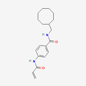 molecular formula C19H26N2O2 B2646972 N-(Cyclooctylmethyl)-4-(prop-2-enoylamino)benzamide CAS No. 2361850-58-8