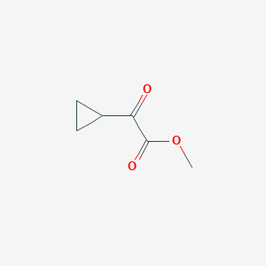 molecular formula C6H8O3 B2646985 Methyl 2-cyclopropyl-2-oxoacetate CAS No. 6395-79-5