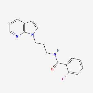 N-(3-(1H-pyrrolo[2,3-b]pyridin-1-yl)propyl)-2-fluorobenzamide