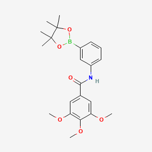 Benzamide, 3,4,5-trimethoxy-N-[3-(4,4,5,5-tetramethyl-1,3,2-dioxaborolan-2-yl)phenyl]-