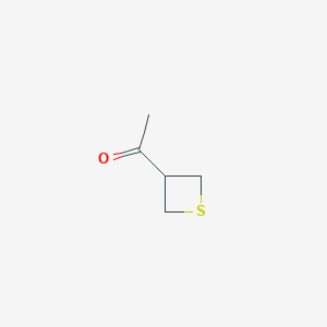 molecular formula C5H8OS B2647005 1-(Thietan-3-yl)ethan-1-one CAS No. 1512355-92-8