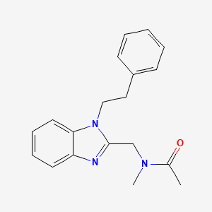 N-methyl-N-{[1-(2-phenylethyl)-1H-benzimidazol-2-yl]methyl}acetamide