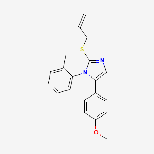 2-(allylthio)-5-(4-methoxyphenyl)-1-(o-tolyl)-1H-imidazole