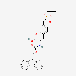 molecular formula C33H40NO7P B2647045 Fmoc-L-Pmp(tBu)2-OH CAS No. 166409-77-4