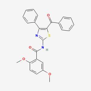 molecular formula C25H20N2O4S B2647049 N-(5-benzoyl-4-phenylthiazol-2-yl)-2,5-dimethoxybenzamide CAS No. 955842-10-1