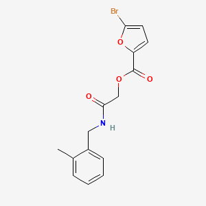 molecular formula C15H14BrNO4 B2647069 [2-[(2-Methylphenyl)methylamino]-2-oxoethyl] 5-bromofuran-2-carboxylate CAS No. 1795031-54-7