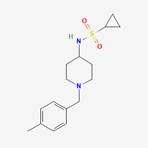 N-{1-[(4-methylphenyl)methyl]piperidin-4-yl}cyclopropanesulfonamide