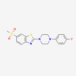 2-(4-(4-Fluorophenyl)piperazin-1-yl)-6-(methylsulfonyl)benzo[d]thiazole