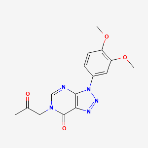 3-(3,4-Dimethoxyphenyl)-6-(2-oxopropyl)triazolo[4,5-d]pyrimidin-7-one