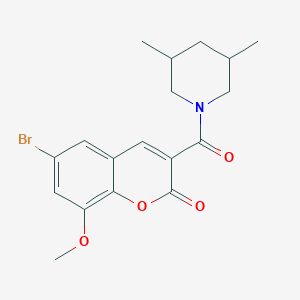 6-Bromo-3-(3,5-dimethylpiperidine-1-carbonyl)-8-methoxychromen-2-one