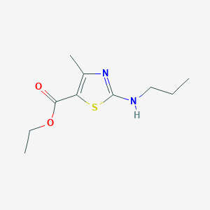 B2647114 Ethyl 4-methyl-2-(propylamino)-1,3-thiazole-5-carboxylate CAS No. 22900-84-1