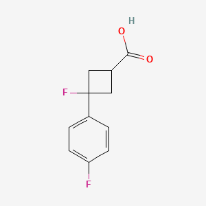 cis-3-Fluoro-3-(4-fluorophenyl)cyclobutanecarboxylic acid